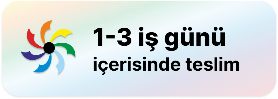 1-3 iş günü içerisinde teslim